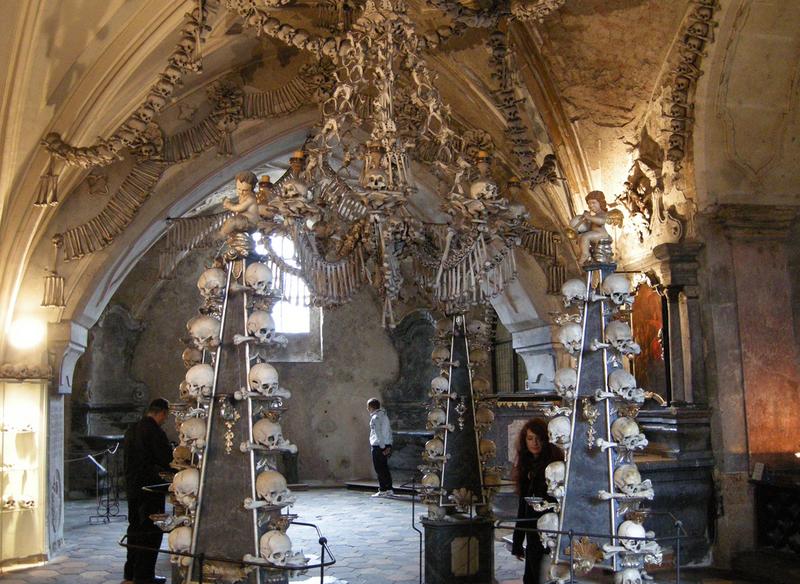 Illustration for article titled These Buildings Are Made with Skulls and Bones
